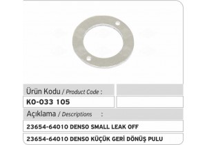 23654-64010 Denso Küçük Geri Dönüş Pulu